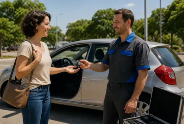 Chaveiro abrindo um carro com ferramentas em Abaetetuba.